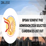 BPSMV Sonipat PhD Admission 2024 Selected Candidates List Out